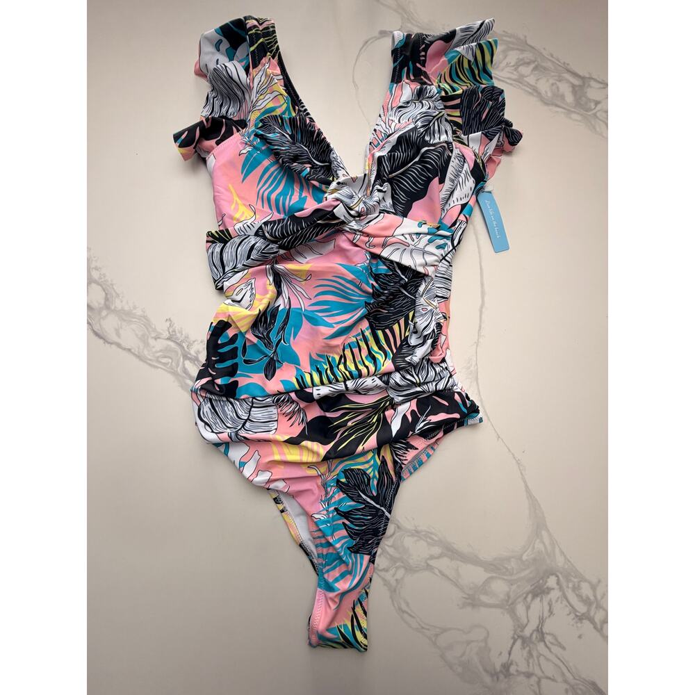NWT Women’s Tropical Twist Front One Piece Swimsuit XL